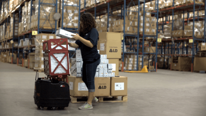 inVia robot in warehouse