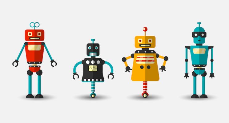 Illustration of Friendly Robots