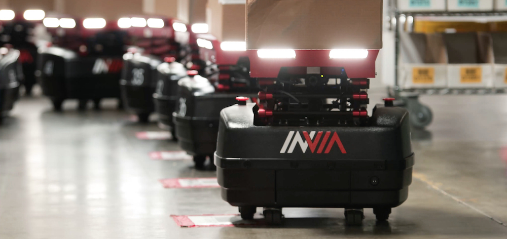 inVia Autonomous Robots Performing Goods To Person Duties