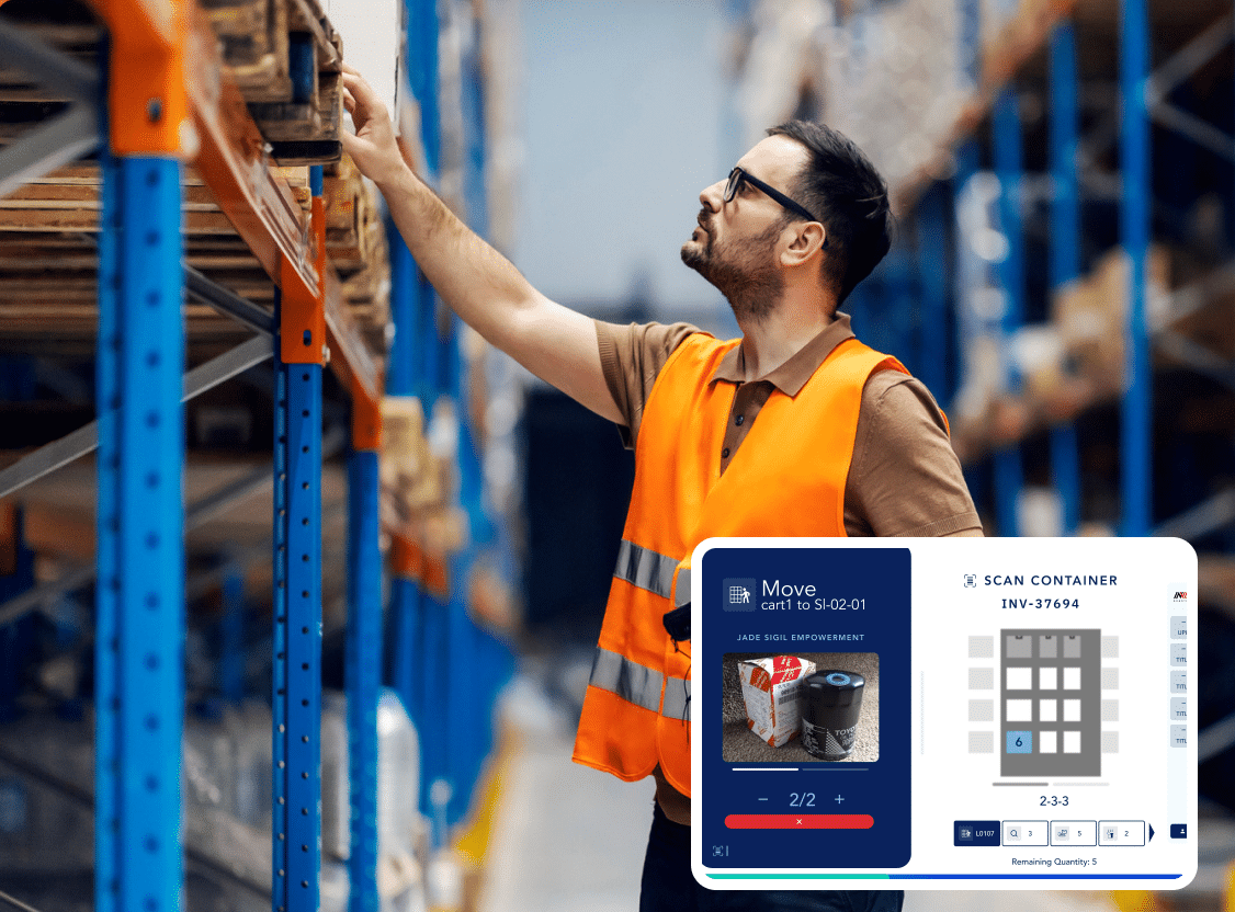 Warehouse associate picking with inVia PickMate